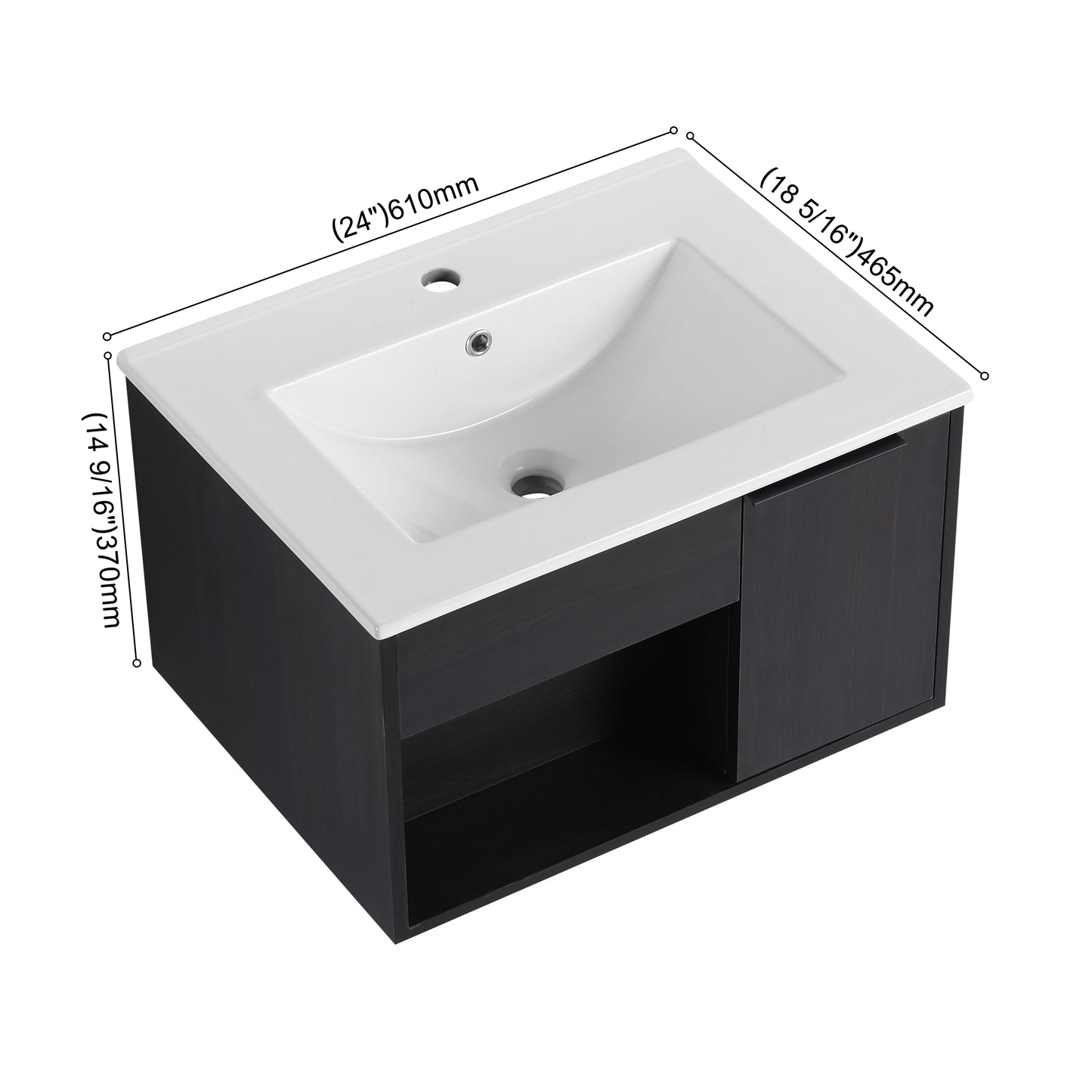NOIR 24"/30"/36" Floating Vanity (RTA)