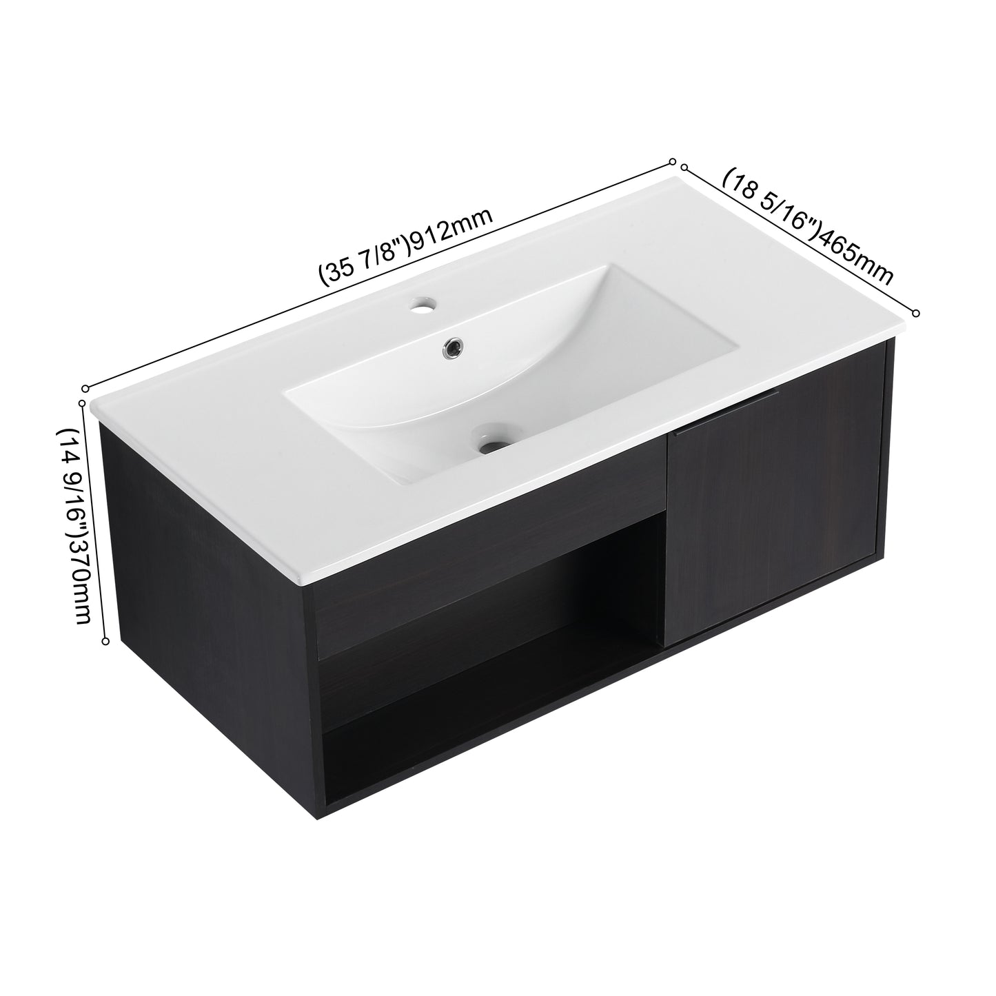 NOIR 24"/30"/36" Floating Vanity (RTA)