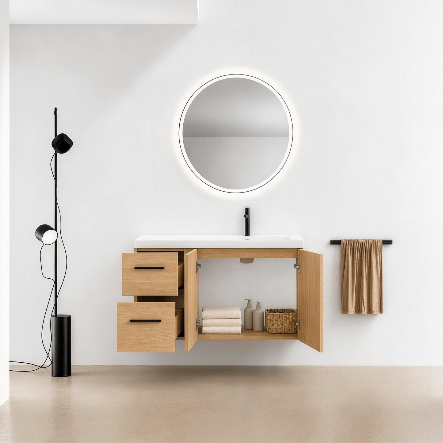 Module 36" Wall-Hung Vanity with Doors & Drawers (RTA)