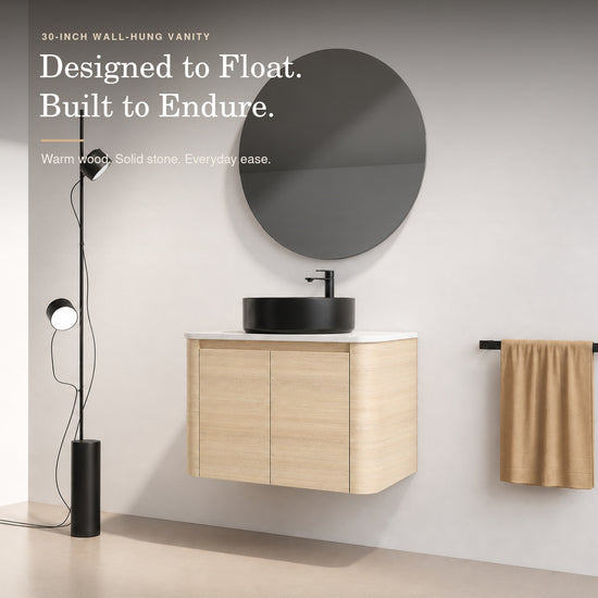 Curvo 30"/42"/54"/72" Floating Vanity (RTA)