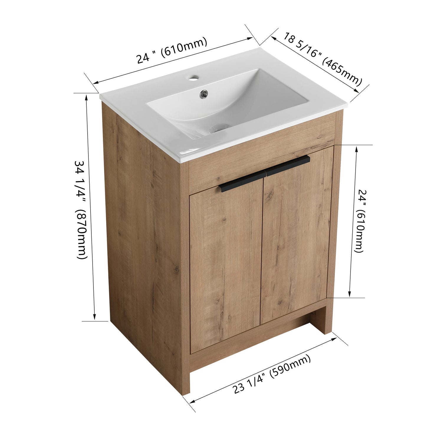 Mason 24"/30"/36" Freestanding Vanity (RTA)