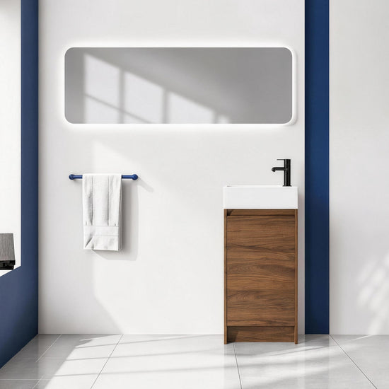 Narrow 18" Freestanding Vanity (Assembled)