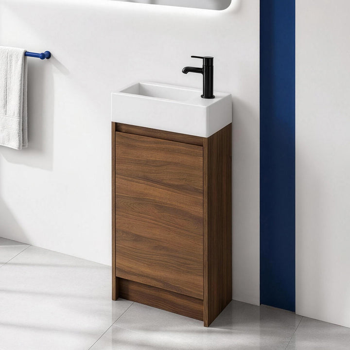 Narrow 18" Freestanding Vanity (Assembled)