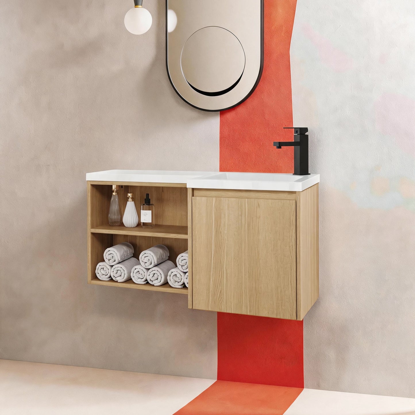 Nook 36" Corner Floating Vanity (RTA)