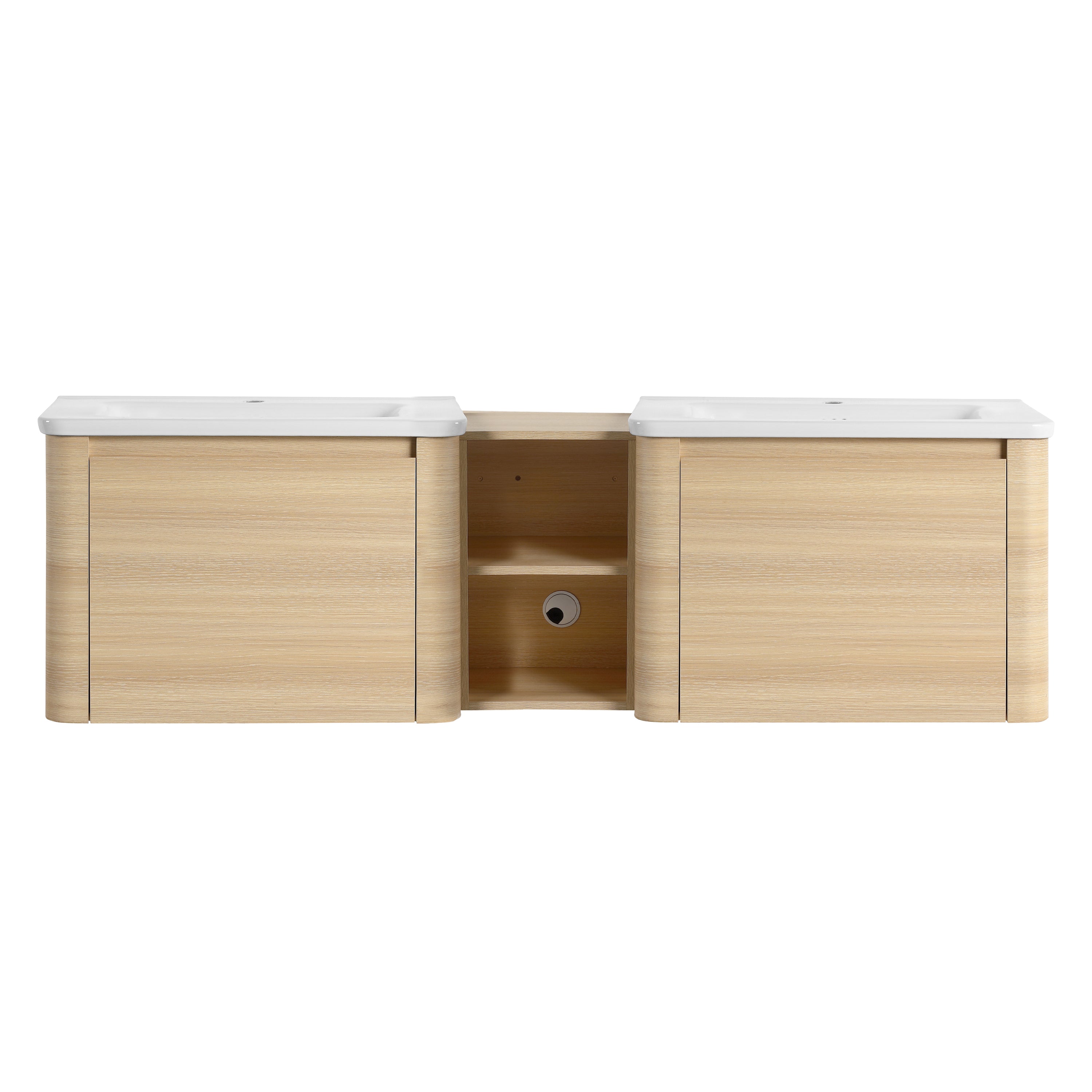 Curvo 24"/28"/36"/40"/60"/68" Floating Vanity (RTA)