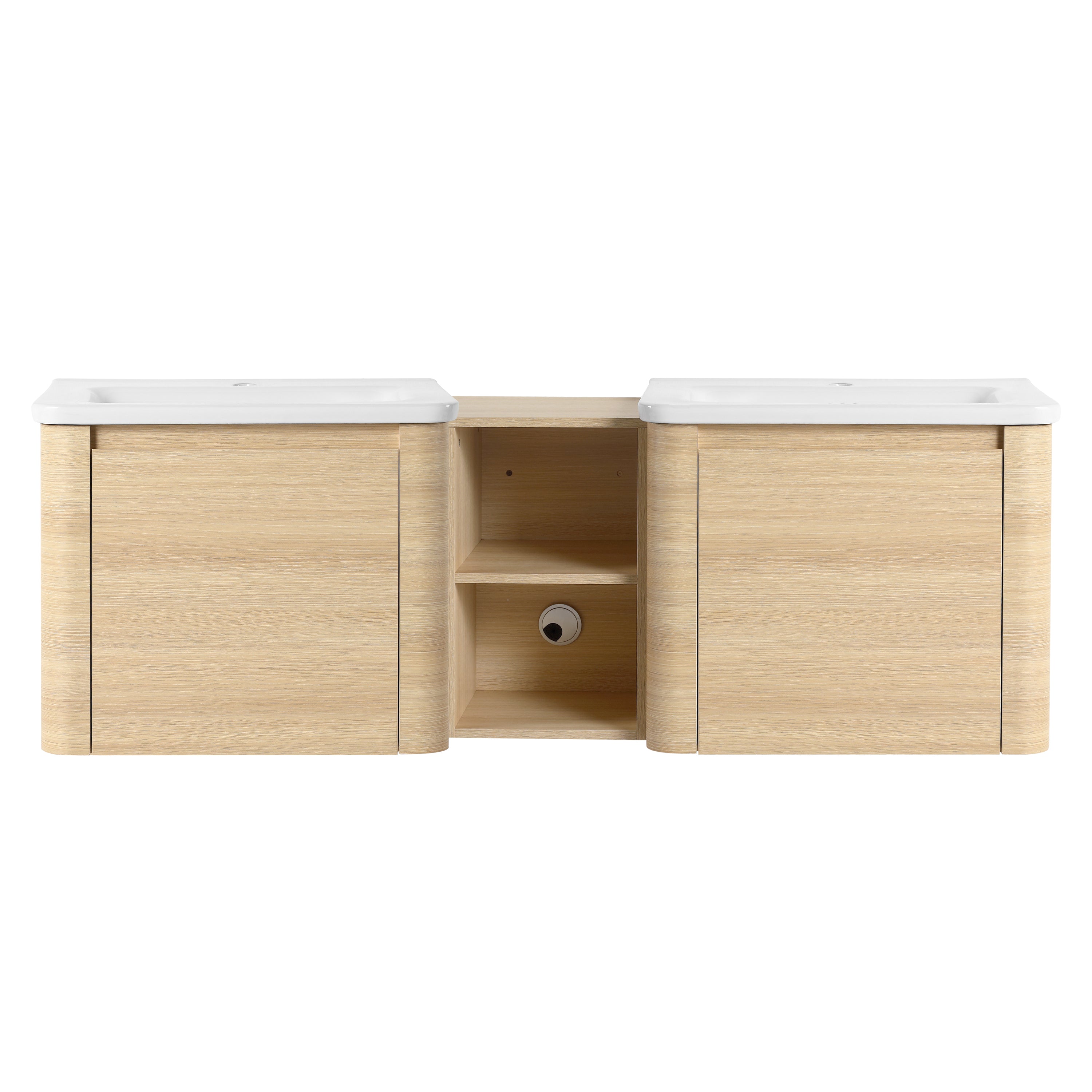 Curvo 24"/28"/36"/40"/60"/68" Floating Vanity (RTA)