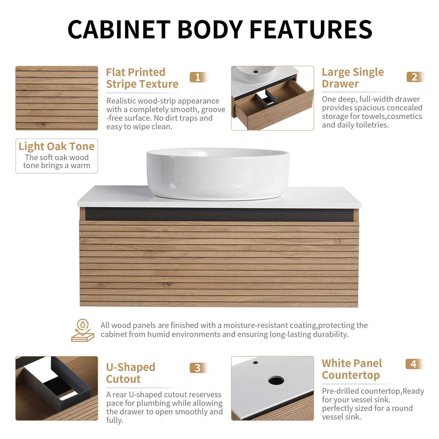Stria 30" Floating Vanity (RTA)