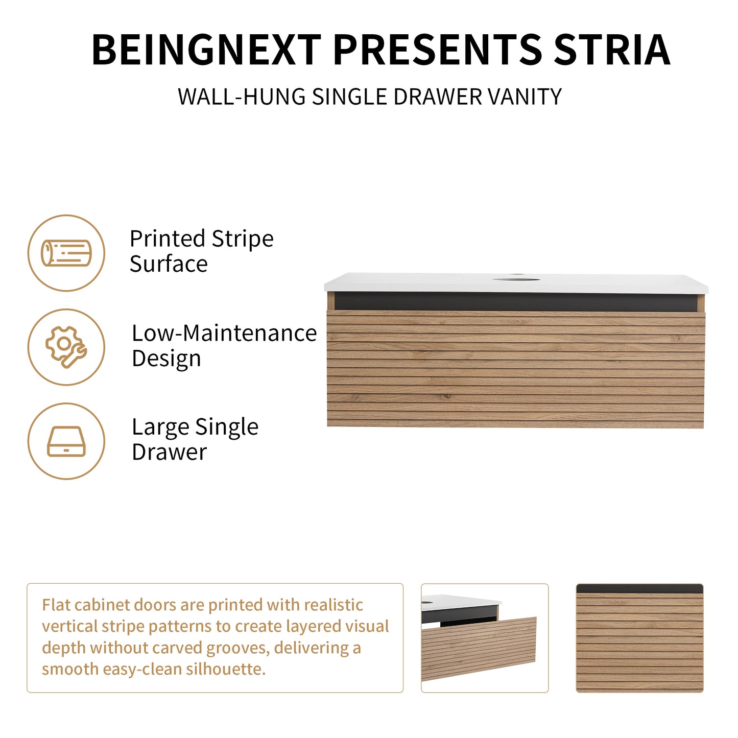 Stria 30" Floating Vanity (RTA)