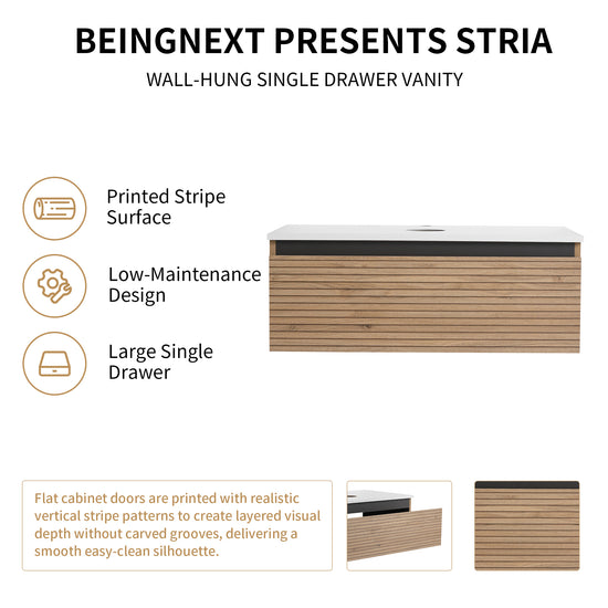 Stria 30" Floating Vanity (RTA)