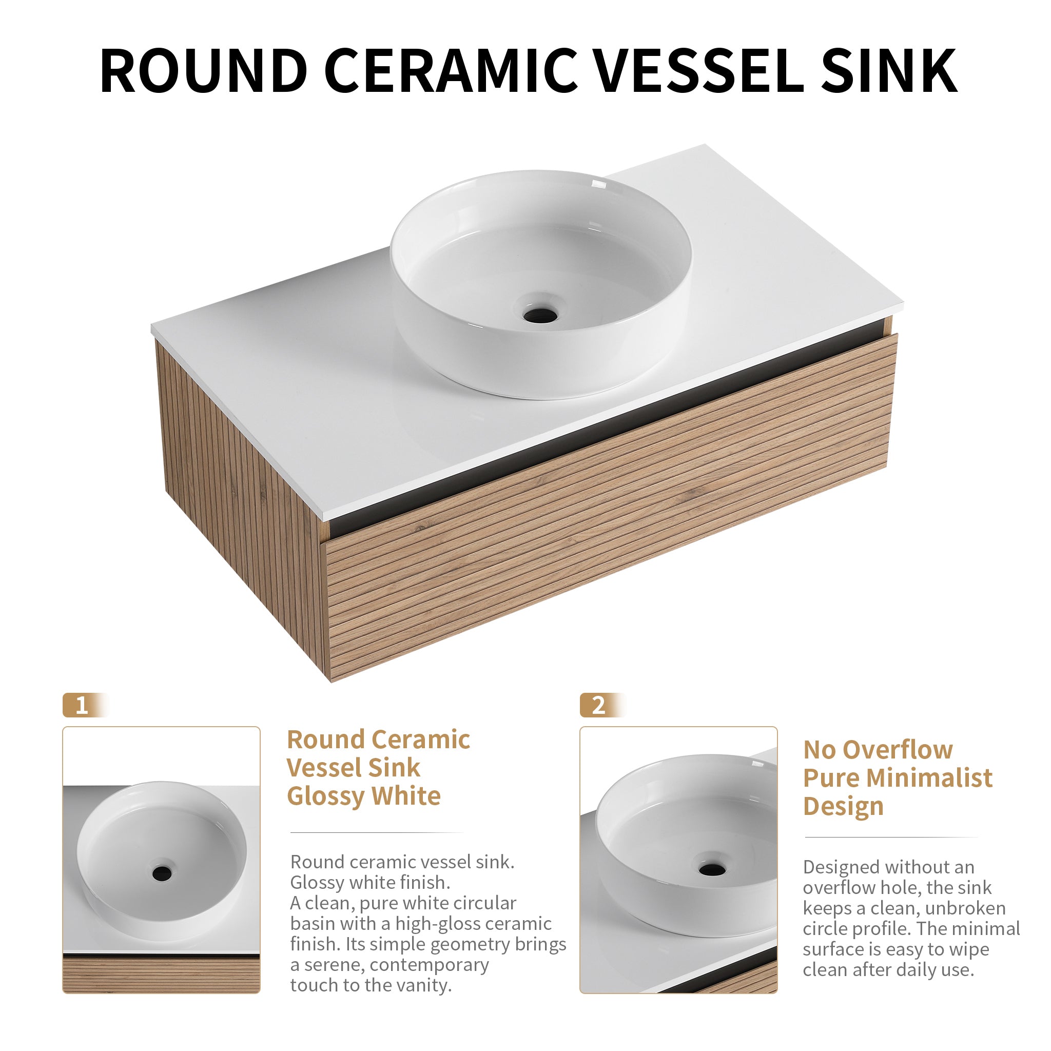 Stria 36" Floating Vanity (RTA)