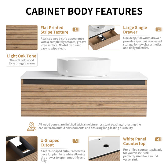 Stria 36" Floating Vanity (RTA)