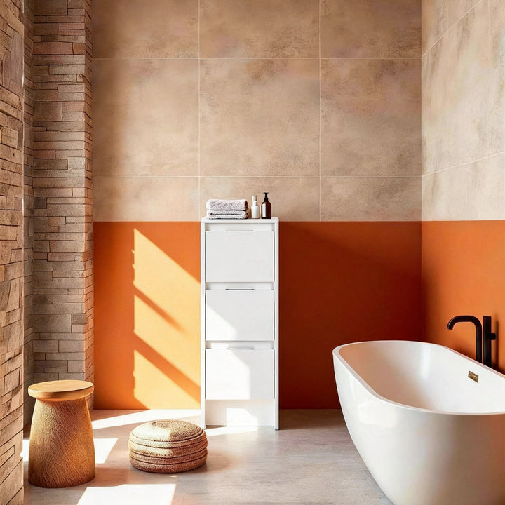 Cube 12" Freestanding Bathroom Storage Cabinet (RTA)
