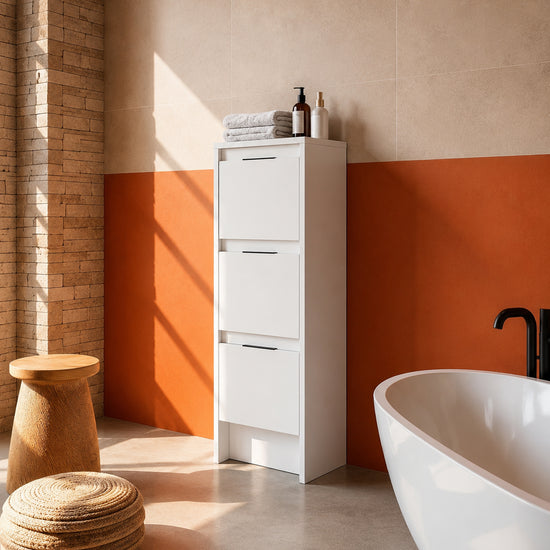 Cube 12" Freestanding Bathroom Storage Cabinet (RTA)
