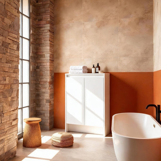 Cube 24" Freestanding Bathroom Storage Cabinet (RTA)