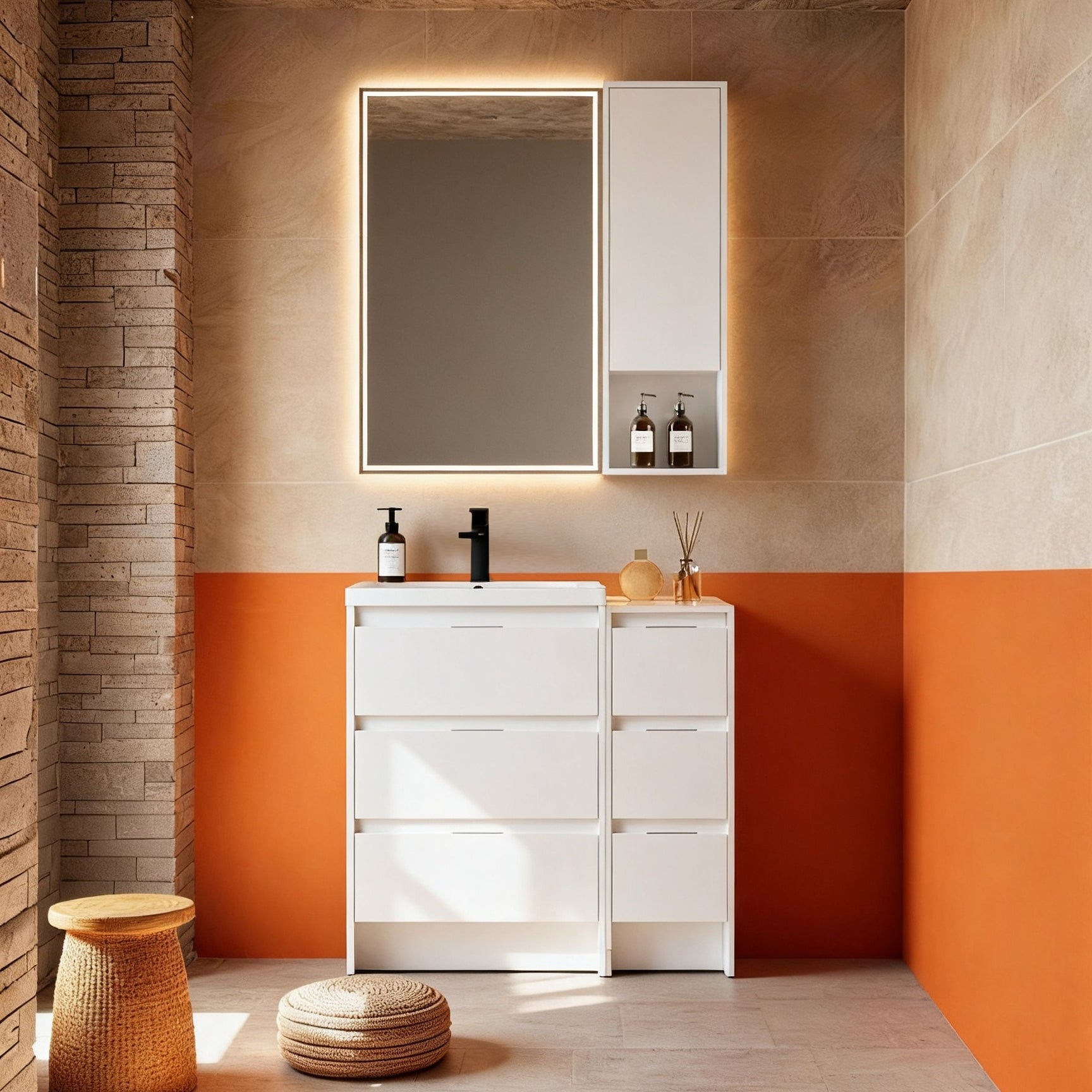 Cube 36" Freestanding Vanity Set (RTA)