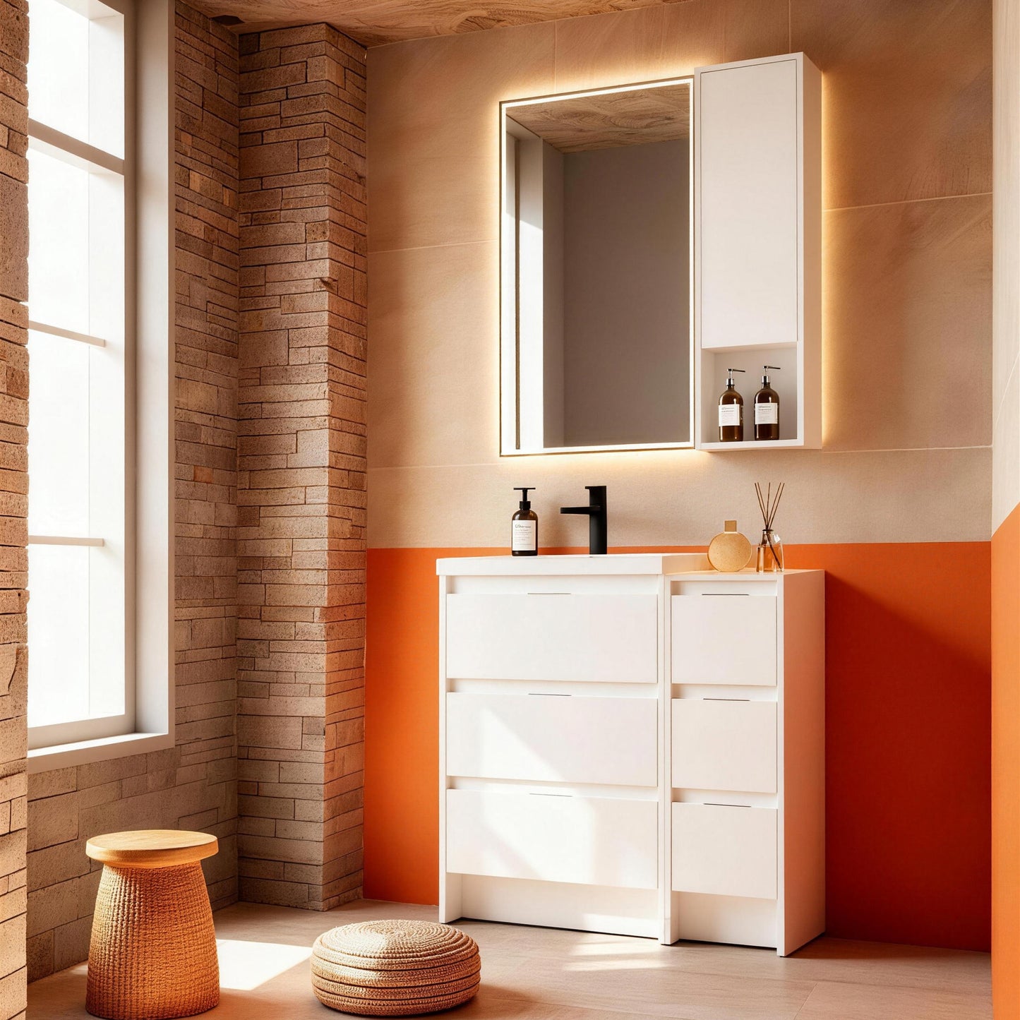 Cube 36" Freestanding Vanity Set (RTA)