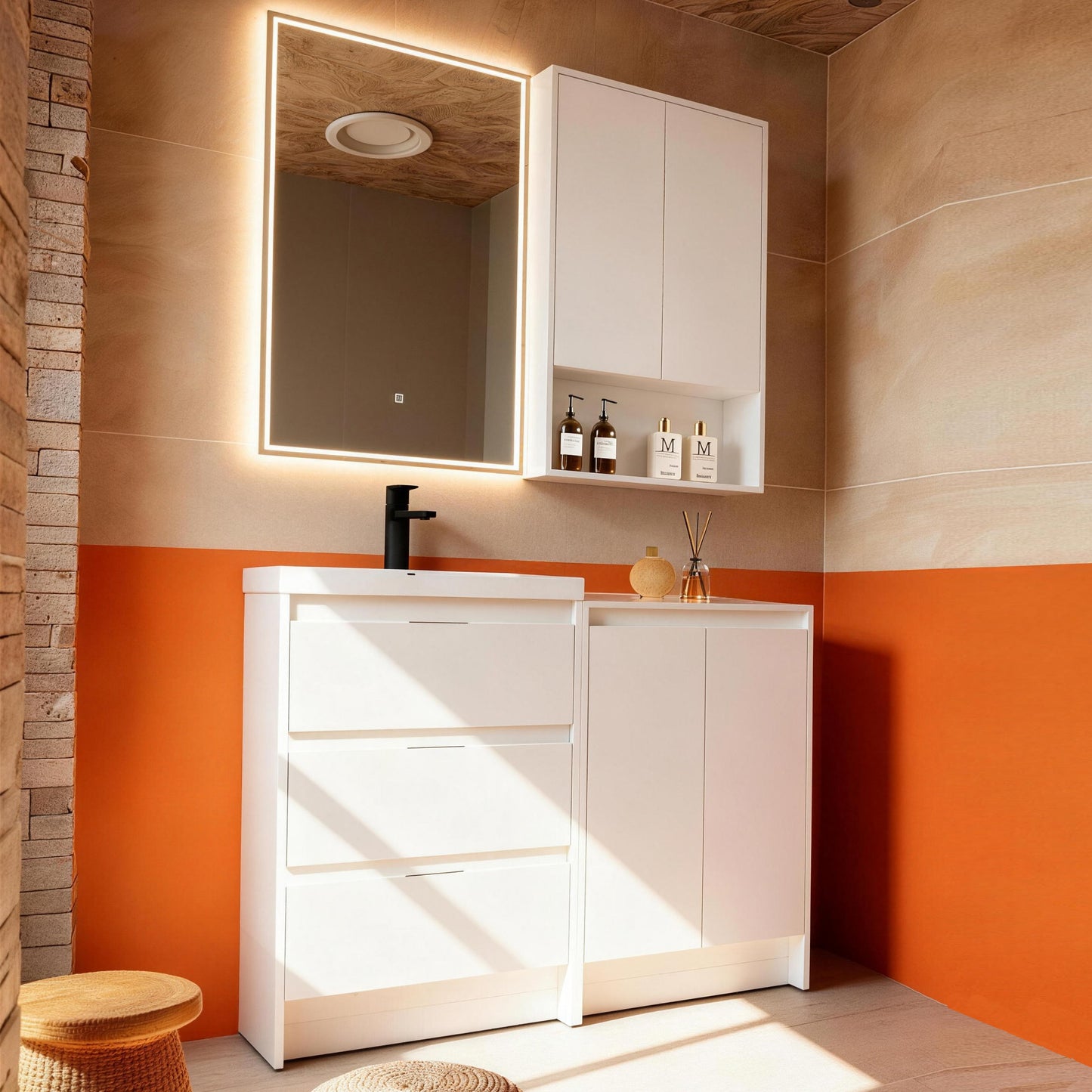 Cube 48" Freestanding Vanity Set (RTA)