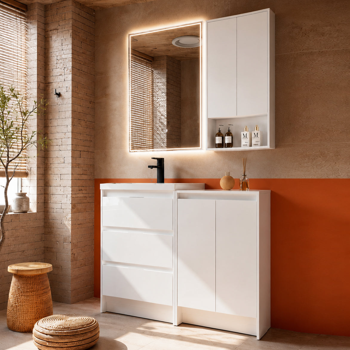 Cube 48" Freestanding Vanity Set (RTA)