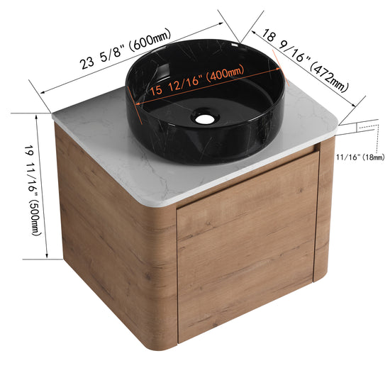 Curvo 24"/36"/48"/60" Floating Vanity (RTA)