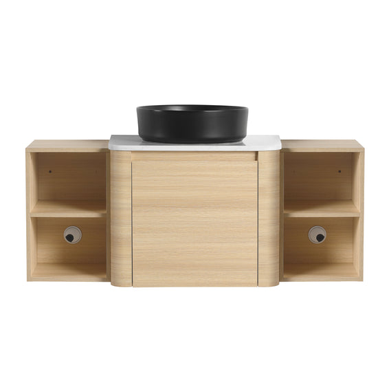Curvo 24"/36"/48"/60" Floating Vanity with Ceramic Sink (RTA)