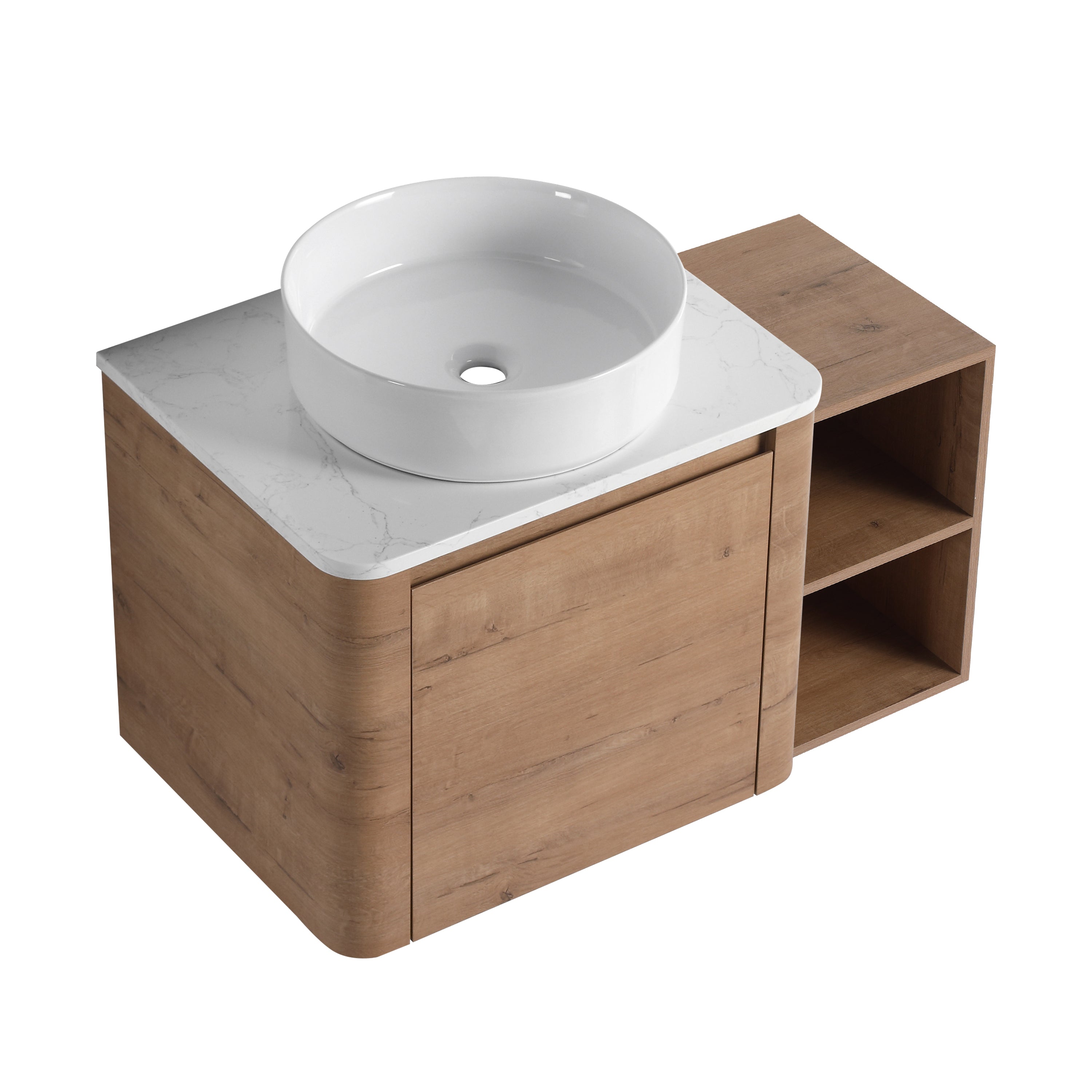 Curvo 24"/36"/48"/60" Floating Vanity (RTA)