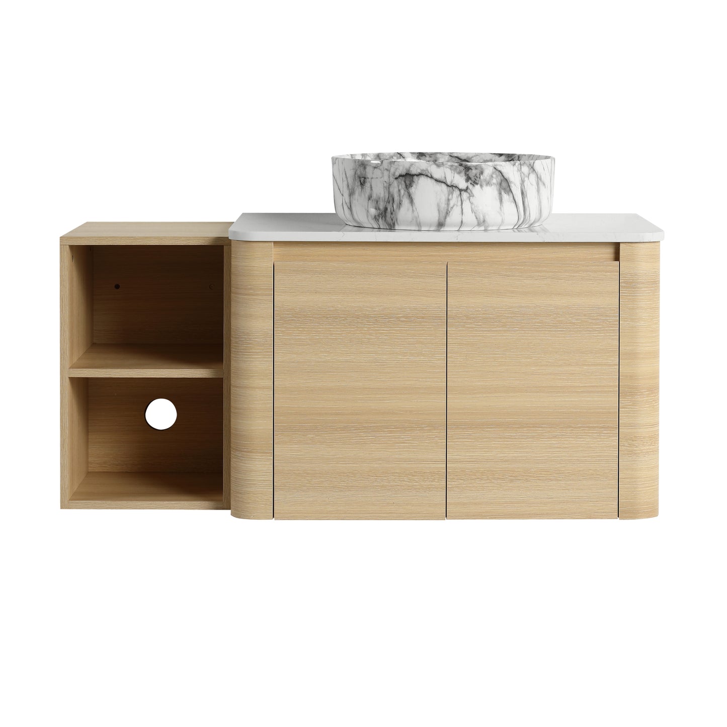 Curvo 30"/42"/54"/72" Floating Vanity (RTA)