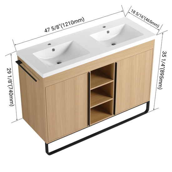 Metalin 48"/60" Freestanding Vanity (RTA)