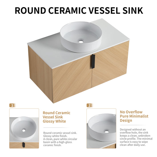 Vein 36" Floating Vanity (RTA)