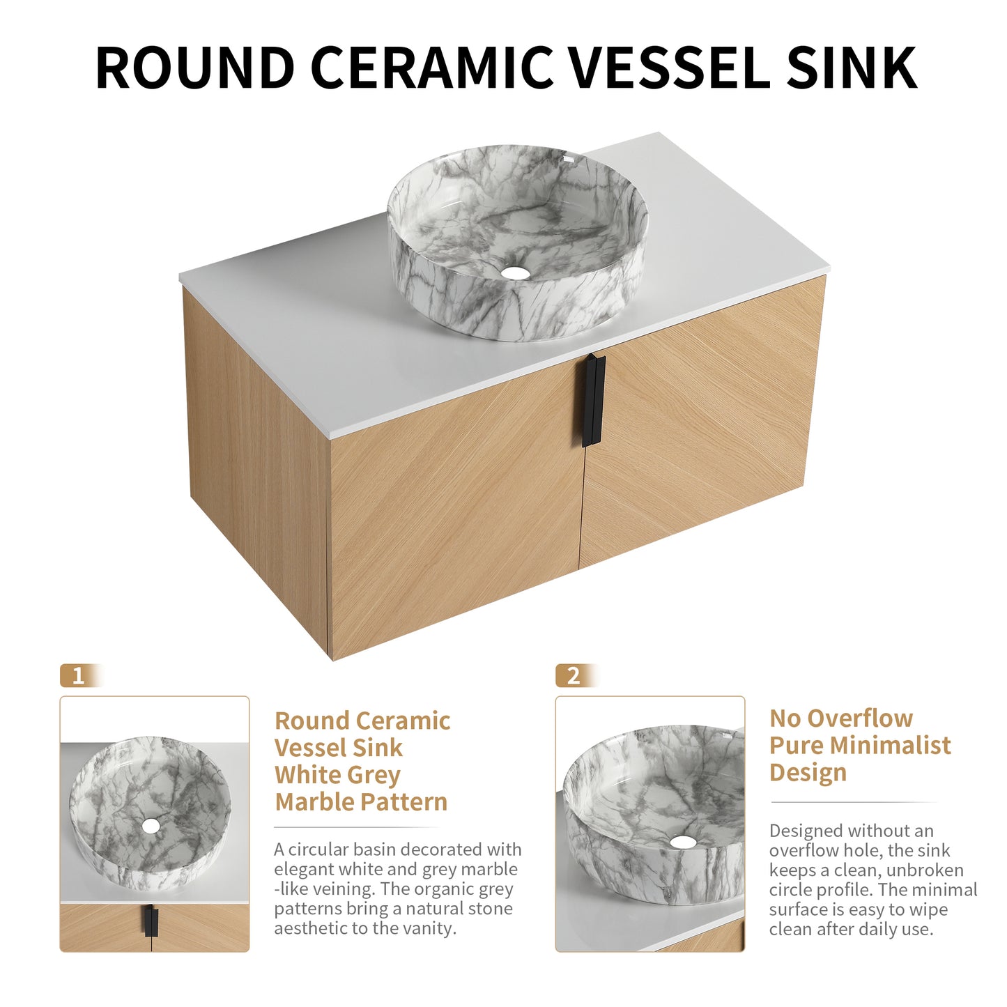 Vein 36" Floating Vanity (RTA)