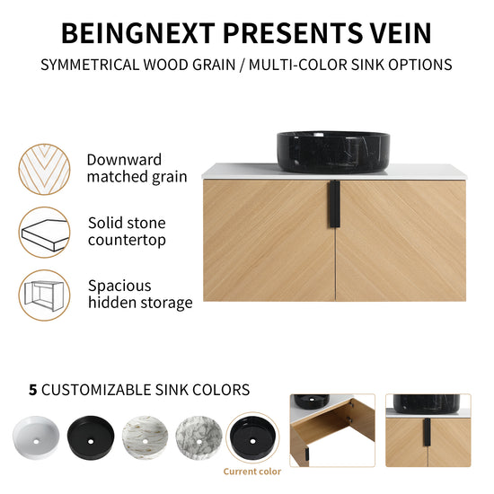 Vein 36" Floating Vanity (RTA)