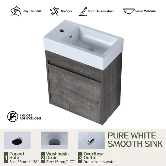 Aero 18" Floating Vanity (Assembled)