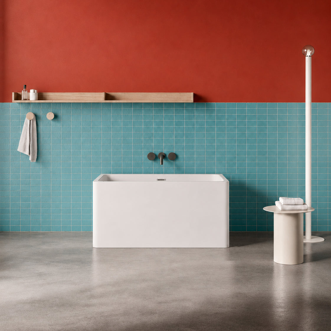 43" Acrylic Freestanding Bathtub