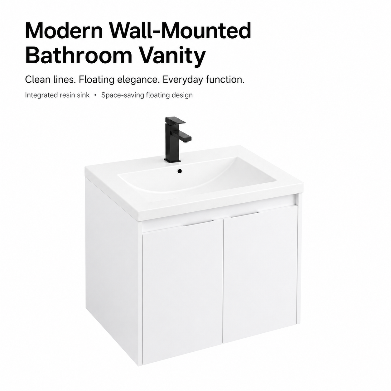 Cube 24" / 36" / 48" Floating Vanity (RTA)