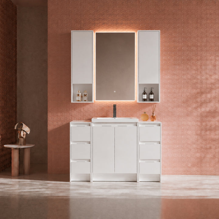 Cube 48" Freestanding Vanity with Wall Cabinets (RTA)