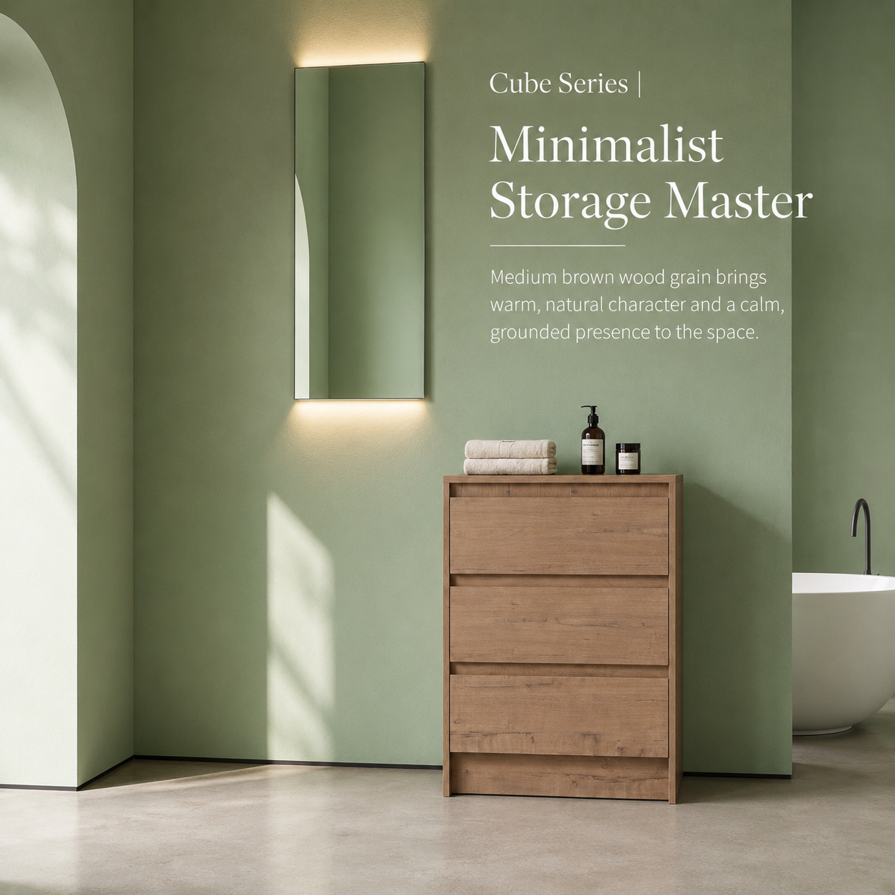 Cube Bathroom Cabinet— Mix & Match Freestanding Vanities, Side Cabinets & Top Cabinets (RTA)