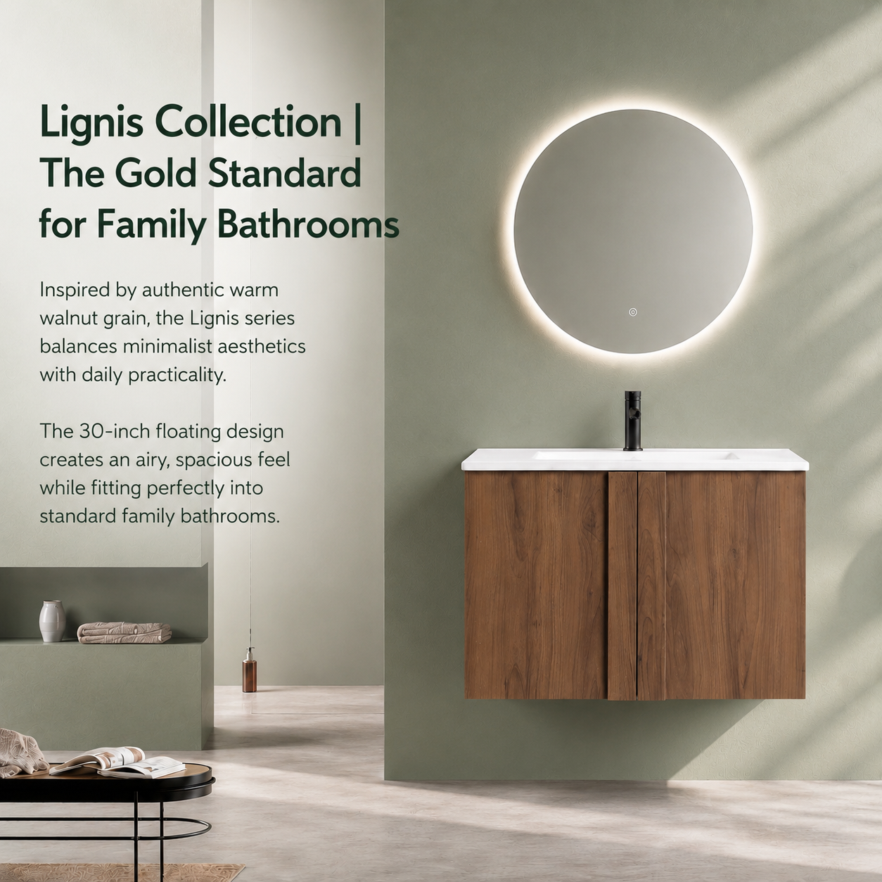 Lignis 24"/30"/36" Floating Vanity (RTA)