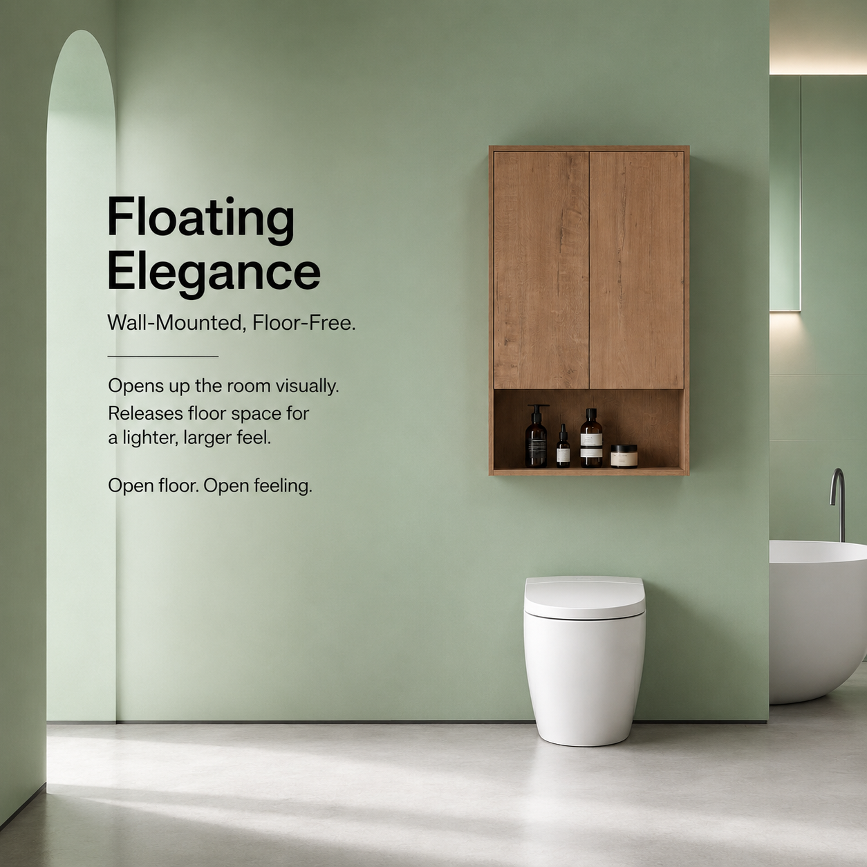 Cube Bathroom Cabinet— Mix & Match Wall-Mounted Vanities, Side Cabinets & Top Cabinets (RTA)