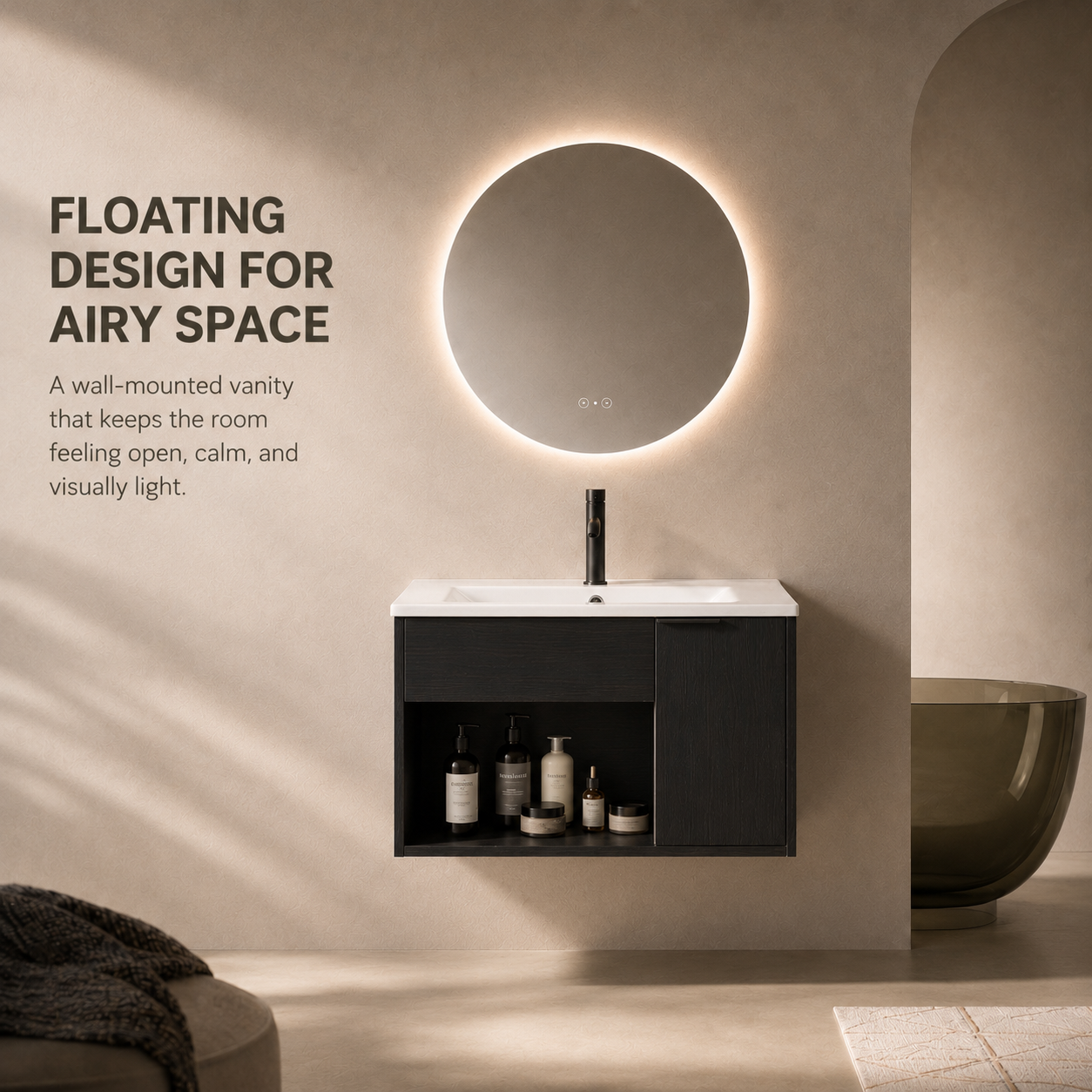NOIR 24"/30"/36" Floating Vanity (RTA)