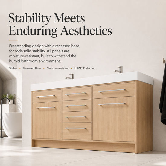 LUMO 48"/60"/72" Freestanding Vanity (Assembled)