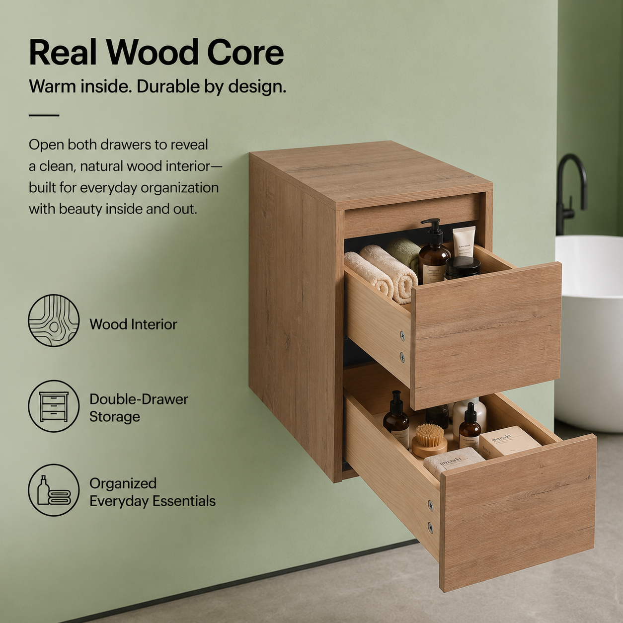 Cube Bathroom Cabinet— Mix & Match Wall-Mounted Vanities, Side Cabinets & Top Cabinets (RTA)