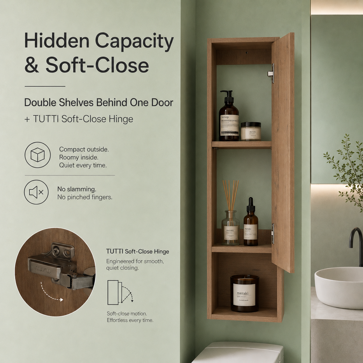 Cube Bathroom Cabinet— Mix & Match Freestanding Vanities, Side Cabinets & Top Cabinets (RTA)