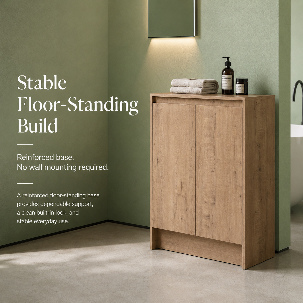 Cube Bathroom Cabinet— Mix & Match Freestanding Vanities, Side Cabinets & Top Cabinets (RTA)