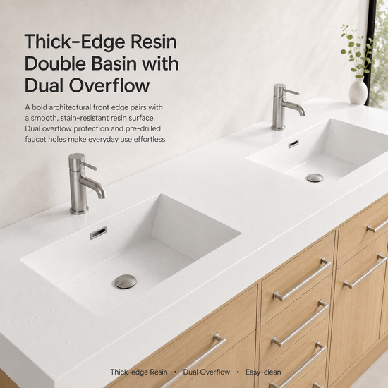 LUMO 48"/60"/72" Freestanding Vanity (Assembled)