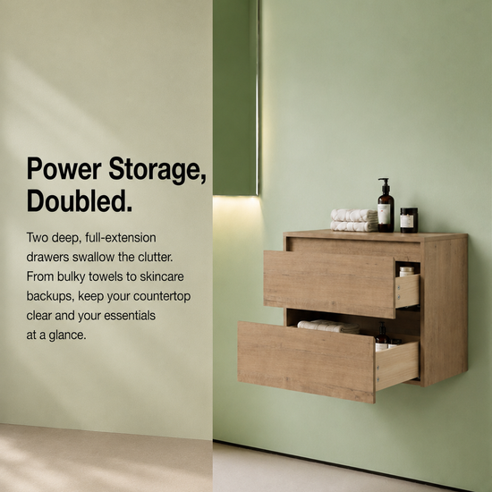Cube Bathroom Cabinet— Mix & Match Wall-Mounted Vanities, Side Cabinets & Top Cabinets (RTA)