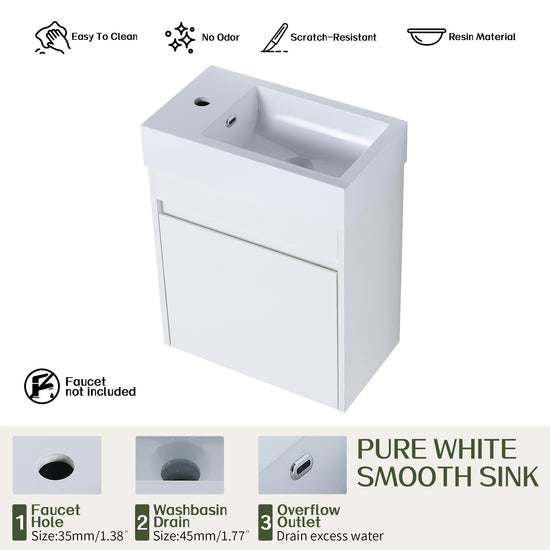 Aero 18" Floating Vanity (Assembled)