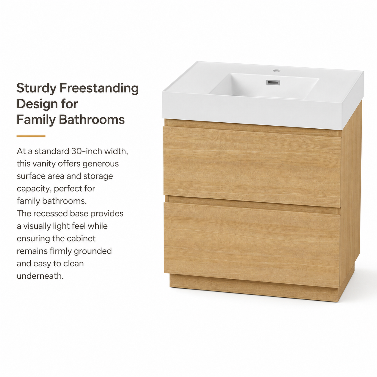 SLAB 24"/30" Freestanding Vanity (RTA)