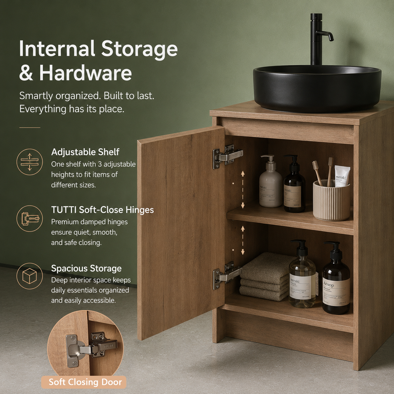 Cube Bathroom Cabinet— Mix & Match Freestanding Vanities, Side Cabinets & Top Cabinets (RTA)