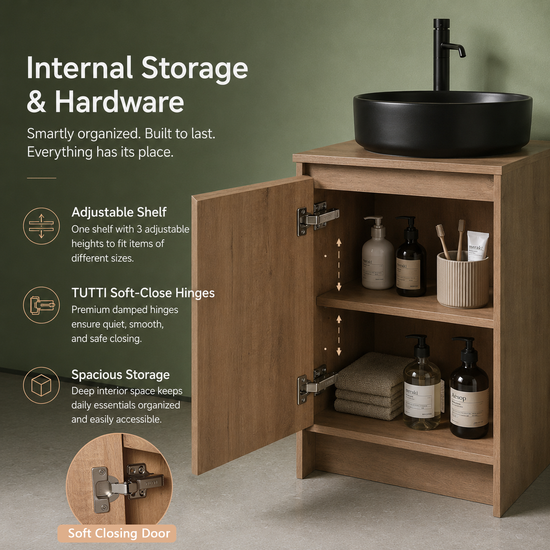 Cube Bathroom Cabinet— Mix & Match Freestanding Vanities, Side Cabinets & Top Cabinets (RTA)