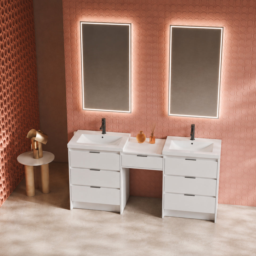 Cube 72" Freestanding Vanity (RTA)