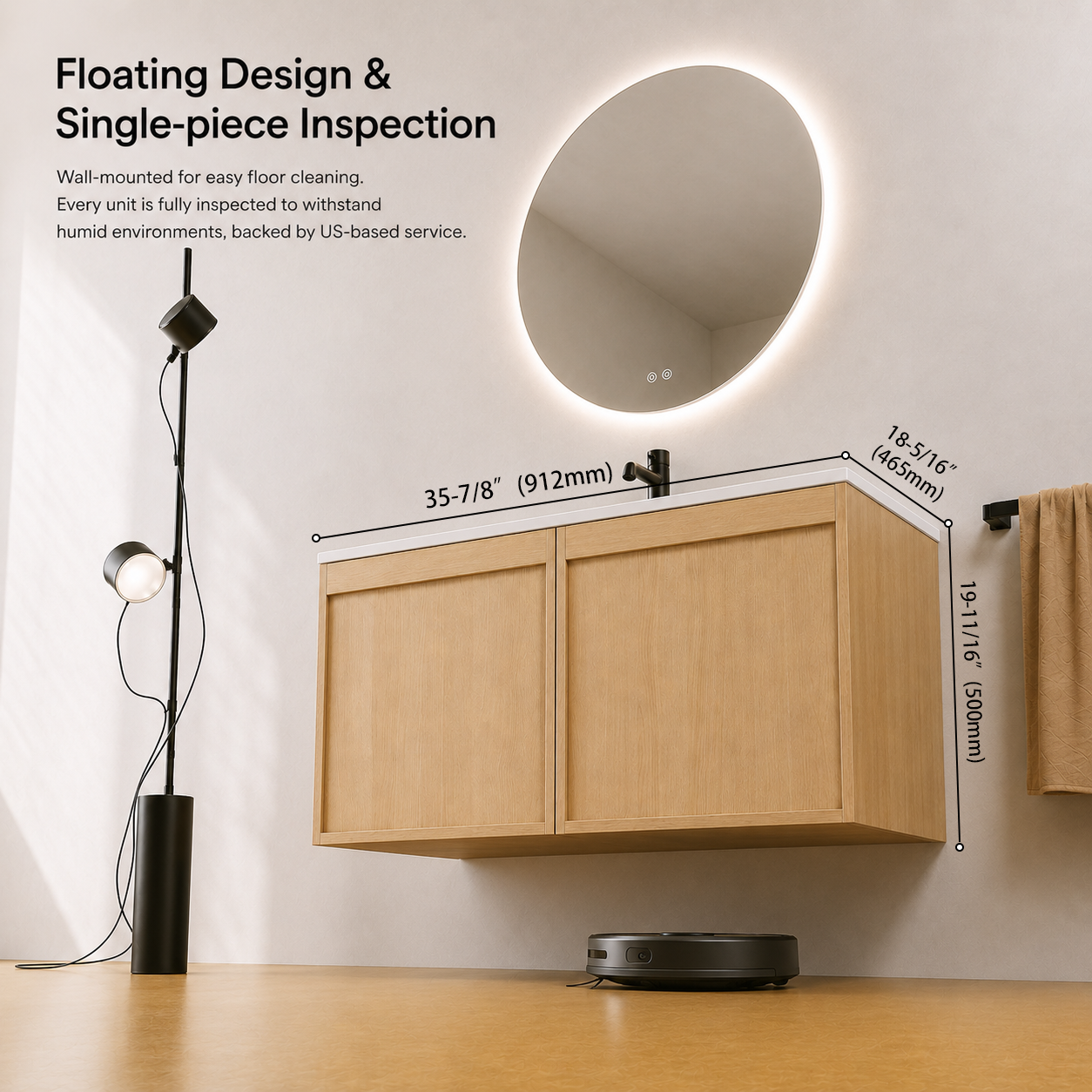 Cove 24"/30"/36" Floating Vanity (RTA)